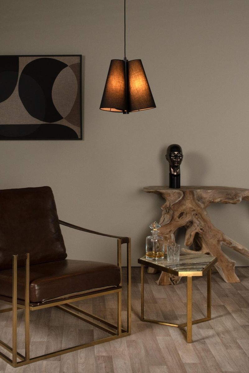 Lucide GREGORY - Závesné svietidlo - Ø 34,3 cm - 3xE27 - Čierna